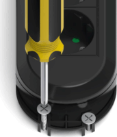 Hama 223033 250V Elosztó 3 aljzatos 1.5m - Fekete