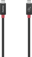 Hama 200779 FIC USB-A apa - USB-A apa 4.0 Adat és töltő kábel - Fekete (1m)
