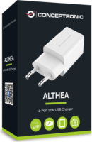 Conceptronic ALTHEA06W 2x USB-A Hálózati Töltő Adapter 12W - Fehér