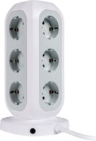 Verbatim EUPT-01 230V Elosztó 11 aljzatos 2m - Fehér/Szürke