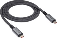 Akyga AK-USB-45 240W USB-C apa - USB-C apa Adat és töltő kábel - Fekete (1m)