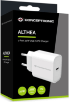 Conceptronic ALTHEA07W USB-C Hálózati Töltő Adapter 20W - Fehér