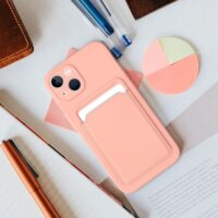 Haffner Apple iPhone 15 Tok kártyatartóval - Rózsaszín