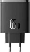 Baseus OS-Cube Pro 2x USB Type-C / 1x USB-A Hálózati töltő - Fekete (65W)