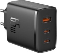 Baseus OS-Cube Pro 2x USB Type-C / 1x USB-A Hálózati töltő - Fekete (65W)