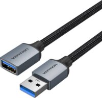 Vention CBLHF USB-A anya - USB-A apa 3.0 Hosszabító kábel - Fekete (1m)