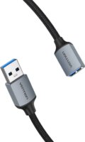 Vention CBLHF USB-A anya - USB-A apa 3.0 Hosszabító kábel - Fekete (1m)