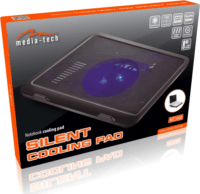 Media-Tech MT2660 Silent 15,6" Laptop hűtőpad - Fekete