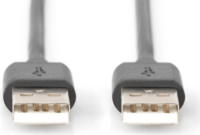 Digitus USB-A 2.0 apa - USB-A apa kábel 1m - Fekete