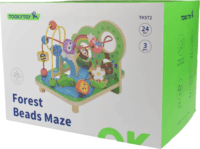 Tooky Toy: Állatos fa babafoglalkoztató golyóvezető játék - Vidámpark