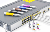 SmartKeeper NC03PKYL Basic LAN Kábel zár + kulcs - Sárga (5db / csomag)