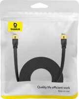Baseus UTP Cat7 lapos Patch kábel 8m - Fekete