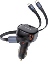 Baseus Enjoyment 2x USB-C / Lightning Autós Töltő (60W)