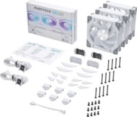 Phanteks D30R 120mm PWM D-RGB Fordított Rendszerhűtő - Fehér (3db/csomag)