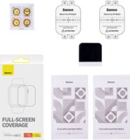 Baseus NanoCrystal Apple Watch S7/S8 Kijelzővédő fólia - 45 mm (2db)