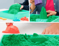 Spin Master Kinetikus Homok készlet 454g - Zöld