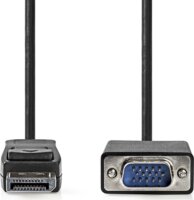 Nedis CCGL37301BK20 VGA - DisplayPort Kábel 2m - Fekete