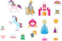 Buddy & Barney Tapassz a csempére! fürdőjáték - Unikornisok és hercegnők