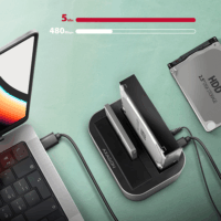 Axagon ADSA-DC HDD Dokkoló és klónozó állomás (USB 3.2 - SATA3)