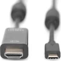 Digitus AK-300330-020-S USB-C - HDMI 2.0 Kábel 2m - Fekete