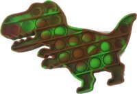 Push Poppers Dinó stresszoldó játék - Barna / Zöld