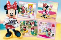 Trefl Minnie egér a fotós - 60 darabos puzzle