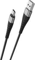 Borofone BX32 USB-A apa - USB-C apa 2.0 Adat és töltőkábel - Fekete (0.25m)