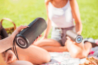 Gogen BS 350B Hordozható bluetooth hangszóró - Fekete