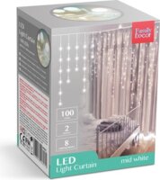 Family Decor 58902C Beltéri LED fényfüggöny 2.2m - Középfehér