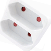 Entac EPAG-2E 250V Elosztó 2 aljzatos - Fehér