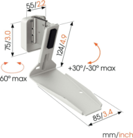 Vogel's SWM 4131 Sonos Era 300 Hangszóró fali tartó - Fehér