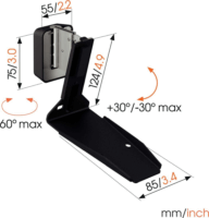 Vogel's SWM 4131 Sonos Era 300 Hangszóró fali tartó - Fekete