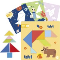 Tooky Toy Mágneses tangram alakzat képkirakó