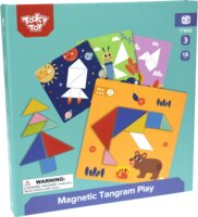 Tooky Toy Mágneses tangram alakzat képkirakó