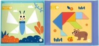 Tooky Toy Mágneses tangram alakzat képkirakó