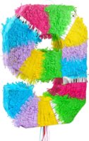 9-es szám formájú pinata - 35 x 7,5 x 50 cm
