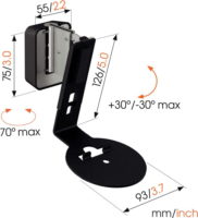 Vogel's SWM 4111 Sonos Era 100 Hangszóró fali tartó - Fekete
