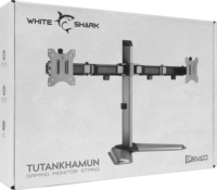 White Shark Tutankhamun 17"-32" Monitor asztali tartó kar - Szürke (2 kijelző)