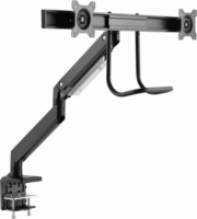Gembird MA-DA2-04 17"-32" Monitor asztali tartó - Fekete (2 Kijelző)