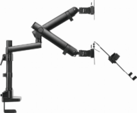 Gembird MA-DA3-02 17"-32" Monitor asztali tartó - Fekete (1 Kijelző + Laptop)