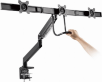 Gembird MA-DA3-03 17"-27" Monitor asztali tartó - Fekete (3 Kijelző)