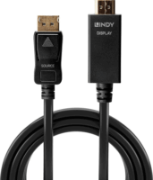 Lindy 36922 Displayport 1.2 - HDMI 1.4 Kábel 2m - Fekete