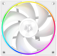ID-Cooling AF-127-ARGB-W 120mm PWM ARGB Rendszerhűtő - Fehér