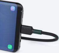 AUKEY CB-CD30 USB-A apa - USB-C apa 2.0 Adat és töltőkábel - Fekete (0.9m)