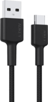 AUKEY CB-CD30 USB-A apa - USB-C apa 2.0 Adat és töltőkábel - Fekete (0.9m)