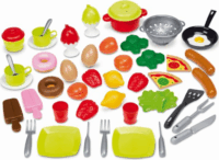 Ecoiffier: 50 darabos élelmiszer és kiskonyha szett -
