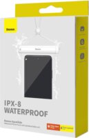 Baseus AquaGlide Univerzális Slide Lock Tok - Átlátszó/Fehér