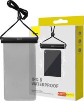 Baseus AquaGlide Univerzális Slide Lock Tok - Átlátszó/Fekete