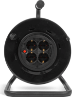 Delight 20240 250V Kábeldob 4 aljzatos 25m - Fekete