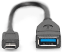 Digitus AK-300315-001-S USB Type-C apa - USB Type-A anya OTG Adapter